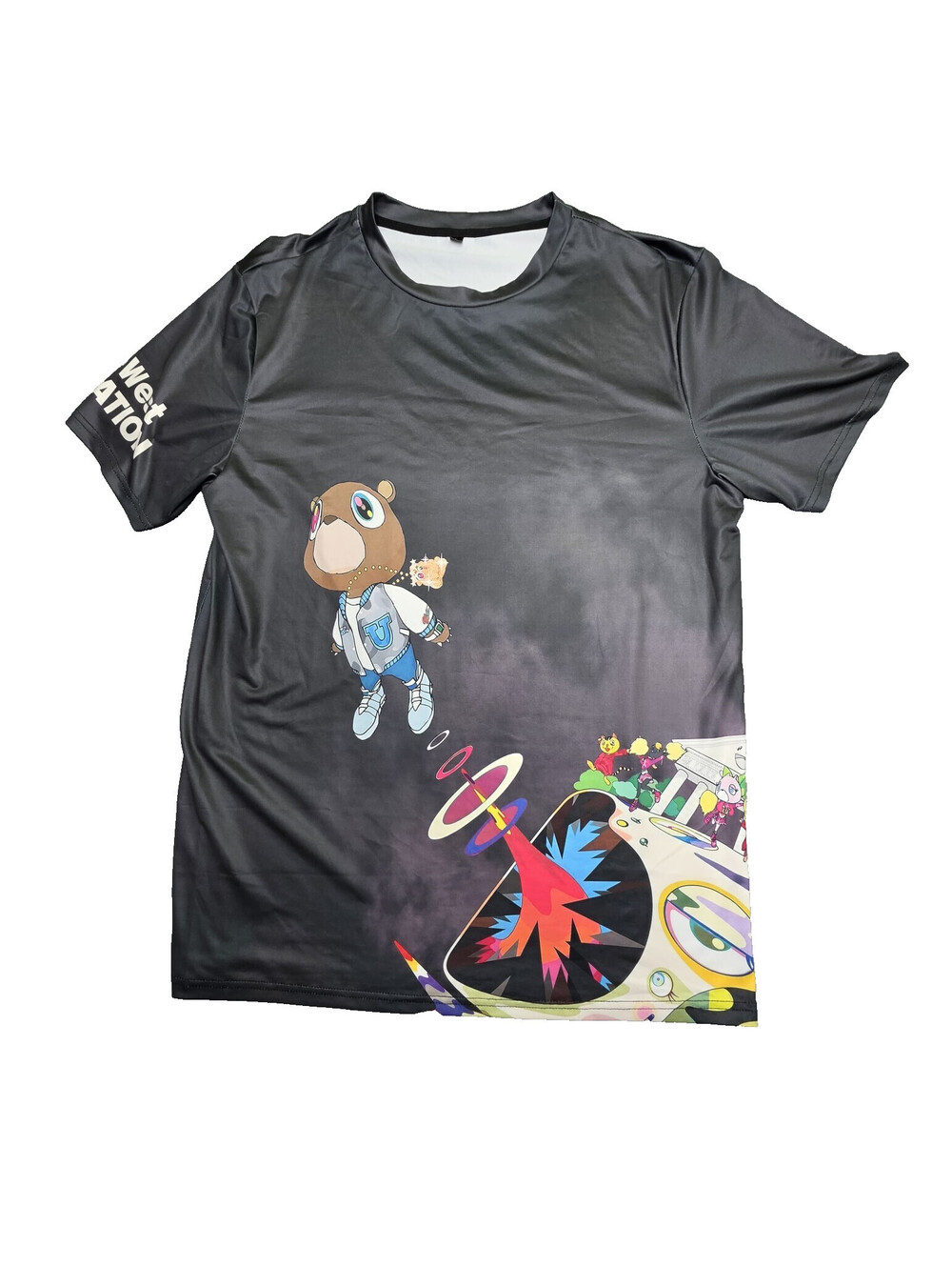 Kanye West Graduation Bear Graphic T-Shirt Black Men’s Size L Crew Neck